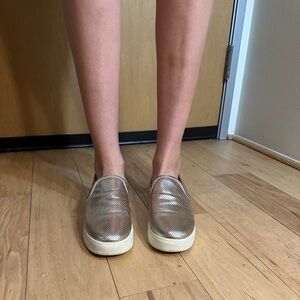 Steve Madden Gold Slip-On Sneakers